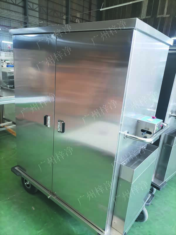  客戶要求定制作密閉式滅菌器械物品電動(dòng)轉(zhuǎn)運(yùn)車產(chǎn)品實(shí)拍圖