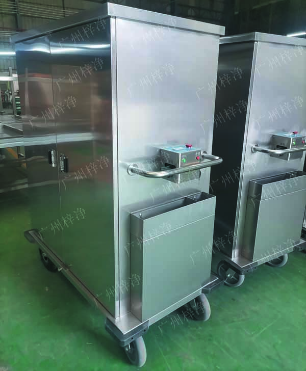  客戶要求定制作密閉式滅菌器械物品電動(dòng)轉(zhuǎn)運(yùn)車產(chǎn)品實(shí)拍圖